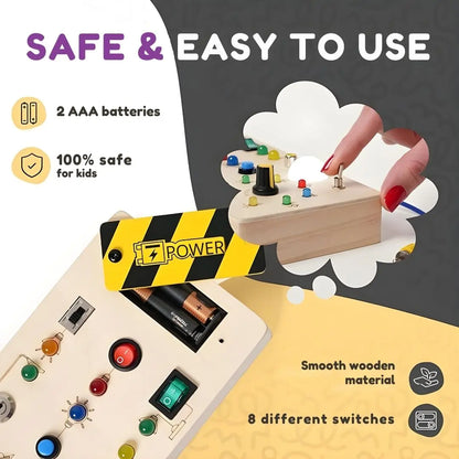 Stimuloo™ Wooden Switch Board