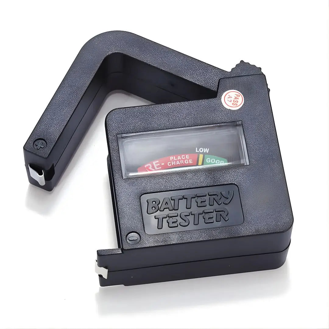 High-quality digital battery tester with voltage display.