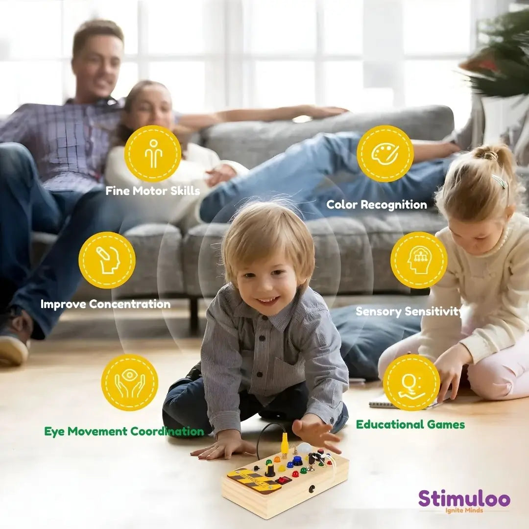 Educational Montessori busy board gift for toddlers