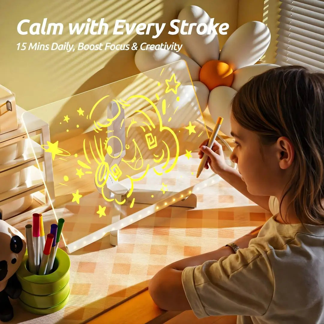 LumiBoard light-up drawing board in a gift box, perfect for holiday presents.