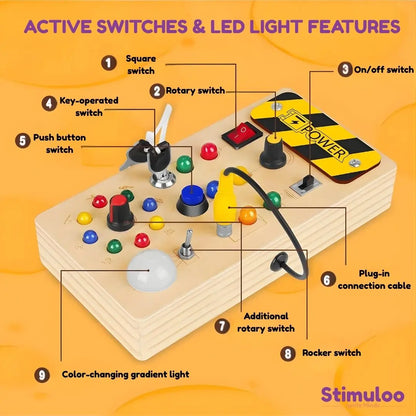 Montessori cause and effect toy for babies