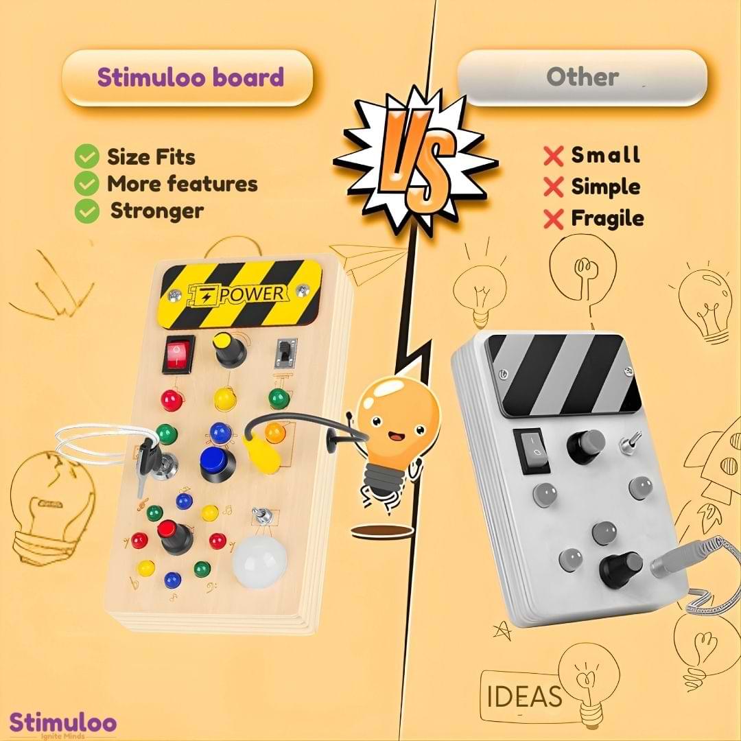 Montessori sensory board developing fine motor skills